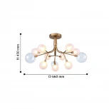 Потолочная люстра Favourite Babylon 2515-9U (220V, шарики, молекулы)
