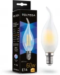 Светодиодная лампа 6W 3000K E14 Voltega Candel wind matt 6W 7210