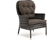 "Алиса" кресло плетеное, цвет графит с подушками 4SIS арт.УТ-00006456