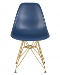 Стул обеденный DSR (ножки золотые, цвет тёмно-синий (BE-12))