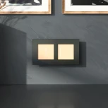 Рамка на 2 поста (черный алюминий) Werkel W0023508 (a066330)