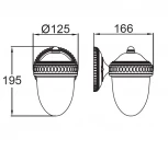 Настенный фонарь уличный Oasis Light W2402 Bl