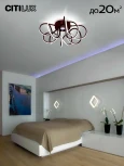 Потолочная люстра светодиодная с пультом Мишель CL229155 Citilux