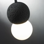 Подвесной светильник iLamp Foxtrot 10694P/1-D100 BK-WH (220V, на тросе, шарики)