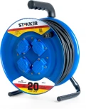 Удлинитель 4-х местный с заземлением 20 метров на металлической катушке Stekker Professional 39784
