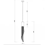 Подвесной светильник Crystal Lux Creek SP1 (220V, на проводе)
