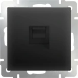 Телефонная розетка RJ-11 (черный матовый) Werkel W1182008 (a051604)