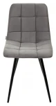 Стул UNO 25 СВЕТЛО-СЕРЫЙ #26, велюр / ЧЕРНЫЙ