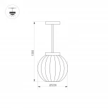 Уличный подвесной светильник Arlight LGD-PEARL-HANG 030004 (LED, 220V, на проводе, шар, IP65)