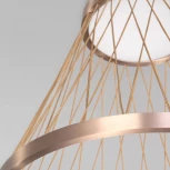 Потолочный светильник круглый Eurosvet Cesta 40018/1 LED коричневый (220V, круглые)