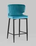 Стул полубарный Stool Group Матео велюр темно-бирюзовый УТ000035024