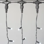 Гирлянда Занавес 2 x 2 м белый 220В, 400 LED, провод черный каучук 2,3мм, IP65 Laitcom ECO402-1-2W