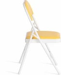 Обеденный стул Tetchair FOLDER (Металл,Экокожа/Желтый,Белый) 20233