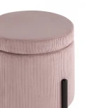 Пуф Дали с ящиком велюр пыльно-розовый УТ000036723