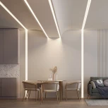 Профиль FANTOM-W45-BEVEL-2000 WHITE (Arlight, Алюминий) 039949