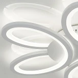 Потолочная люстра Natali Kovaltseva Simply LED LAMPS 81119 с пультом ДУ 140W, белый, LED