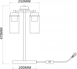 Настольная лампа Escada Dinasty 2118/2 E14*40W Black/Brass (220V, выключатель)