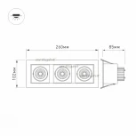 Встраиваемый точечный светильник Arlight CL-KARDAN 024134