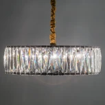 Подвесная люстра Eletto EL321P08 (220V, хрусталь, подвески, на цепи, круглые)