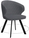 Стул DikLine 249 поворотный, B28 ANTRACITE, ножки черные