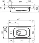 Рукомойник Ravak Chrome 40 L