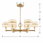 Подвесная люстра Favourite Mateo 2634-6P (220V, на цепи)