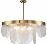 Люстра потолочная на штанге Bianco V000013 (12018/8R Brass) (220V)