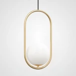 Подвесной светильник Matthew Mccormick Hoop 40 Gold Mila Pendant ImperiumLoft Hoop-B01 (109503-22) (220V, на проводе, шар)