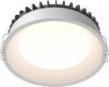 Встраиваемый светильник 24W Maytoni Okno DL055-24W3-4-6K-W (LED, 220V, круглые, IP44)
