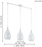 Подвесной светильник Eglo Razoni 94388