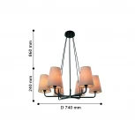 Подвесная люстра Favourite Pfefferling 2364-6P (220V, на проводе)