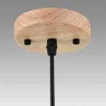 Подвесной светильник Lumion Natana 8053/1А дерево/смоки металл/стекло E27 1*60W 220V