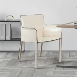 Стул с подлокотниками Barrie, кожа бежевый Top Concept BARRIE 2000000000121