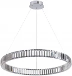 Подвесной светильник Odeon Light L-vision 4930/45L хром/прозрачный металл/хрусталь LED 45W VEKIA (220V, на тросе, кольцо)