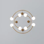 Умная подвесная люстра Bogate's Brook 359/8 латунь (220V, на тросе, шарики)