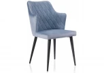 Стул Woodville на металлокаркасе Velen light blue 15026