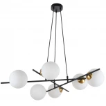 Подвесная люстра MyFar Ilana MR2160-6P (220V, на проводе, шарики)