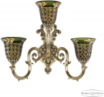 Бра Bohemia Verona 7203B14/2+1/175 GB P2 U Amber-Green/H-1J