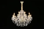 Подвесная люстра Koletta APL.755.13.10 (220V, хрусталь, подвески, на цепи, свеча)