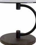 Стол журнальный Дуэт 13Н черный/дуб маррон/тонированное от фабрики Mebelik