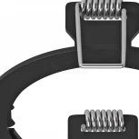 Рамка для одного встраиваемого светильника Lightstar Intero, круг, черный