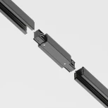 Коннектор прямой Trinity черный (трехфазный) Maytoni Technical TRA005C-31B (220V)