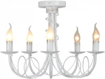 Потолочная люстра на штанге Vitaluce V3035-0/5PL, 5xE14 макс. 40Вт (220V, подсвечник, свеча)