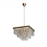 Подвесная люстра каскадная Loft IT Prism Clear 10019/500S (220V, хрусталь, на цепи)