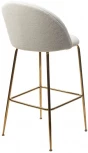 Барный стул GLADE NINI-01 Белый, teddy / золотой каркас M-City 629M04978