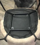 Стул M-City AMARETTO VBP201 античный графит/ черный каркас