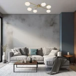 Потолочная люстра Eurosvet Opaline 70220/6 латунь (шар)