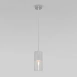 Подвесной светильник Eurosvet Hosk в стиле лофт 50233/1 серебро (220V, на проводе)