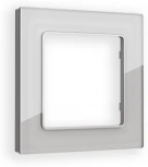 Рамка Ambrella Volt ALFA Platos (Серебро Стекло органическое) 1-ая AF330401