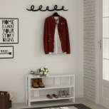 Обувница LEVE с вешалкой для одежды TONO SHOE RACK-HANGER